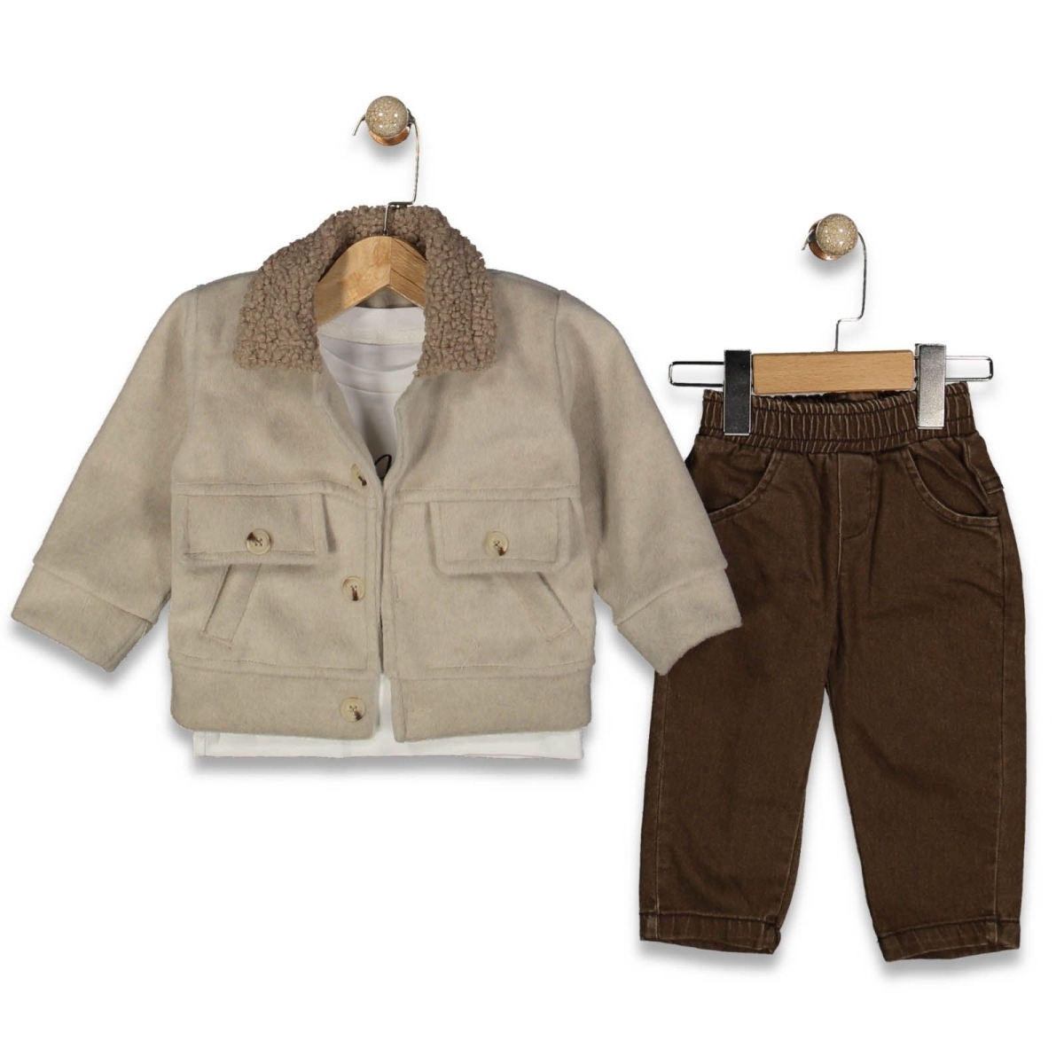 ERKEK 1/4 YAŞ KAŞE MONT 3 LÜ TAKIM