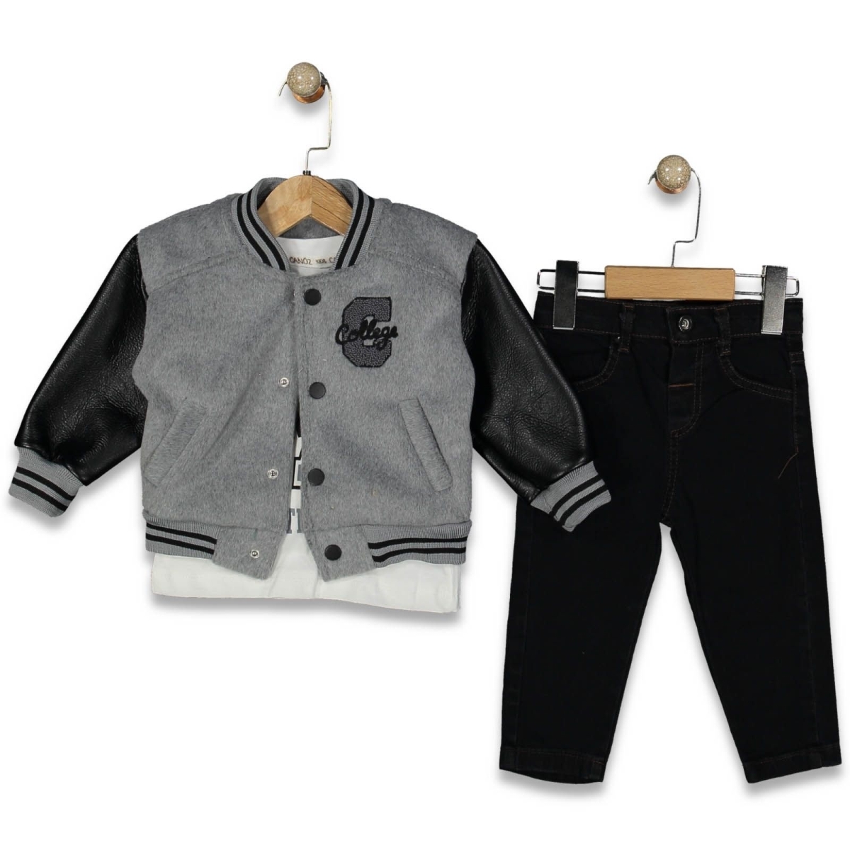 ERKEK 1/4 YAŞ KAŞE MONT 3 LÜ TAKIM