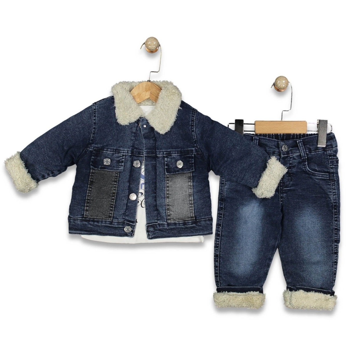 ERKEK 1/4 YAŞ PILAOT VERSOFTLU 3 LÜ TAKIM