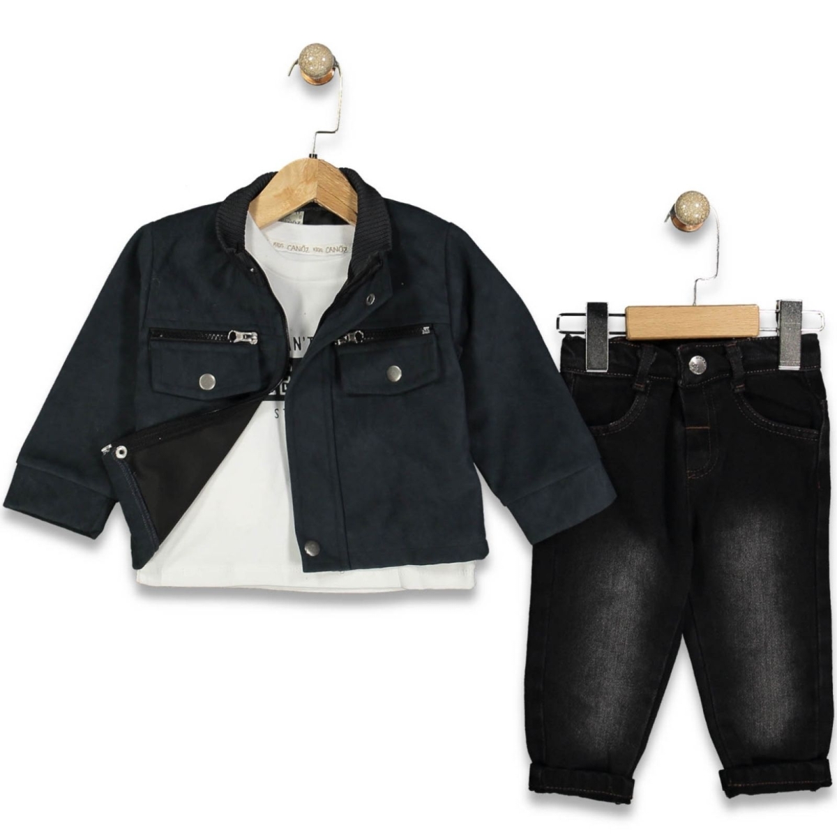 ERKEK 1/4 YAŞ SÜET CEKET TAKIM