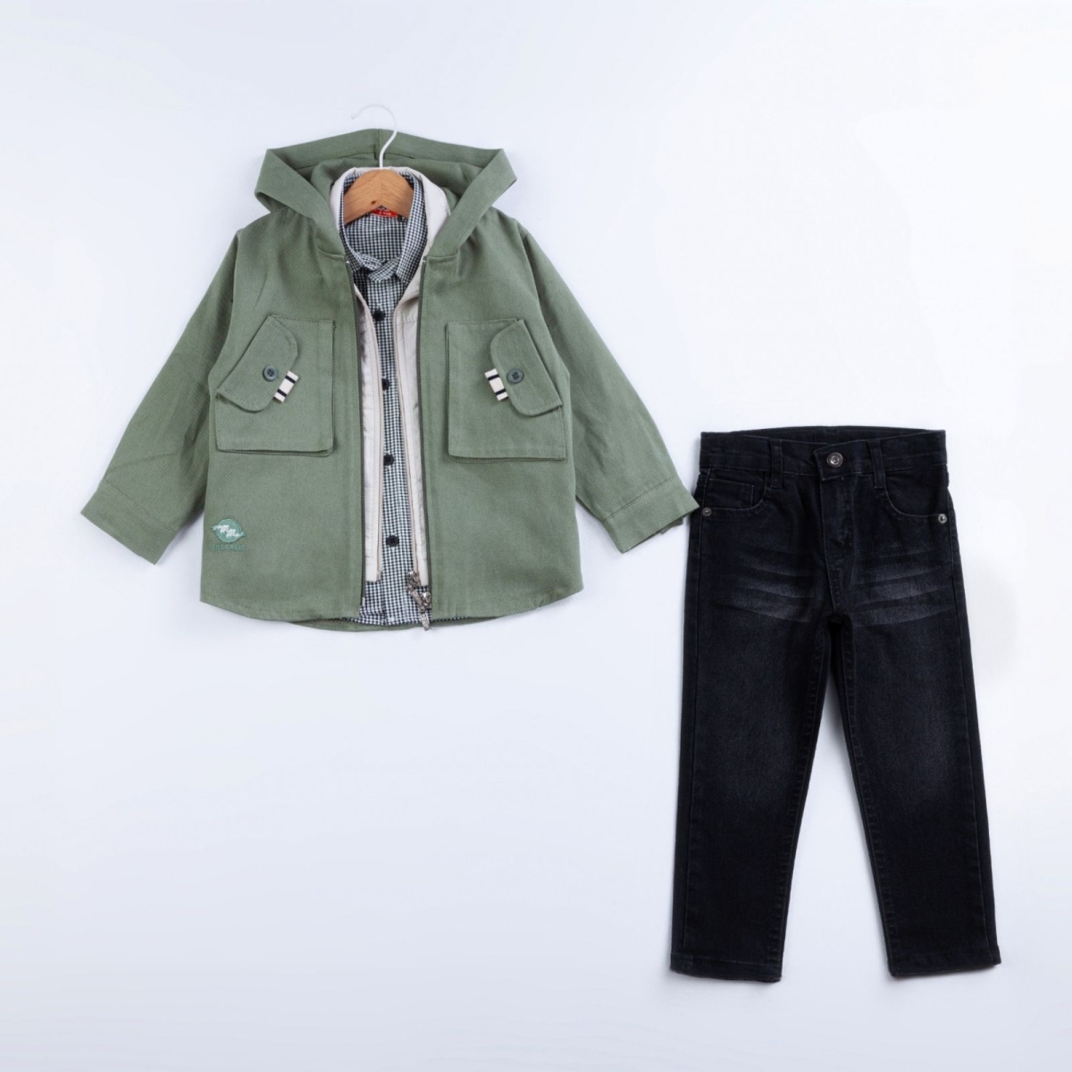 ERKEK 1/4 YAŞ YANDAN CEPLİ CEKETLİ 4 LÜ TAKIM