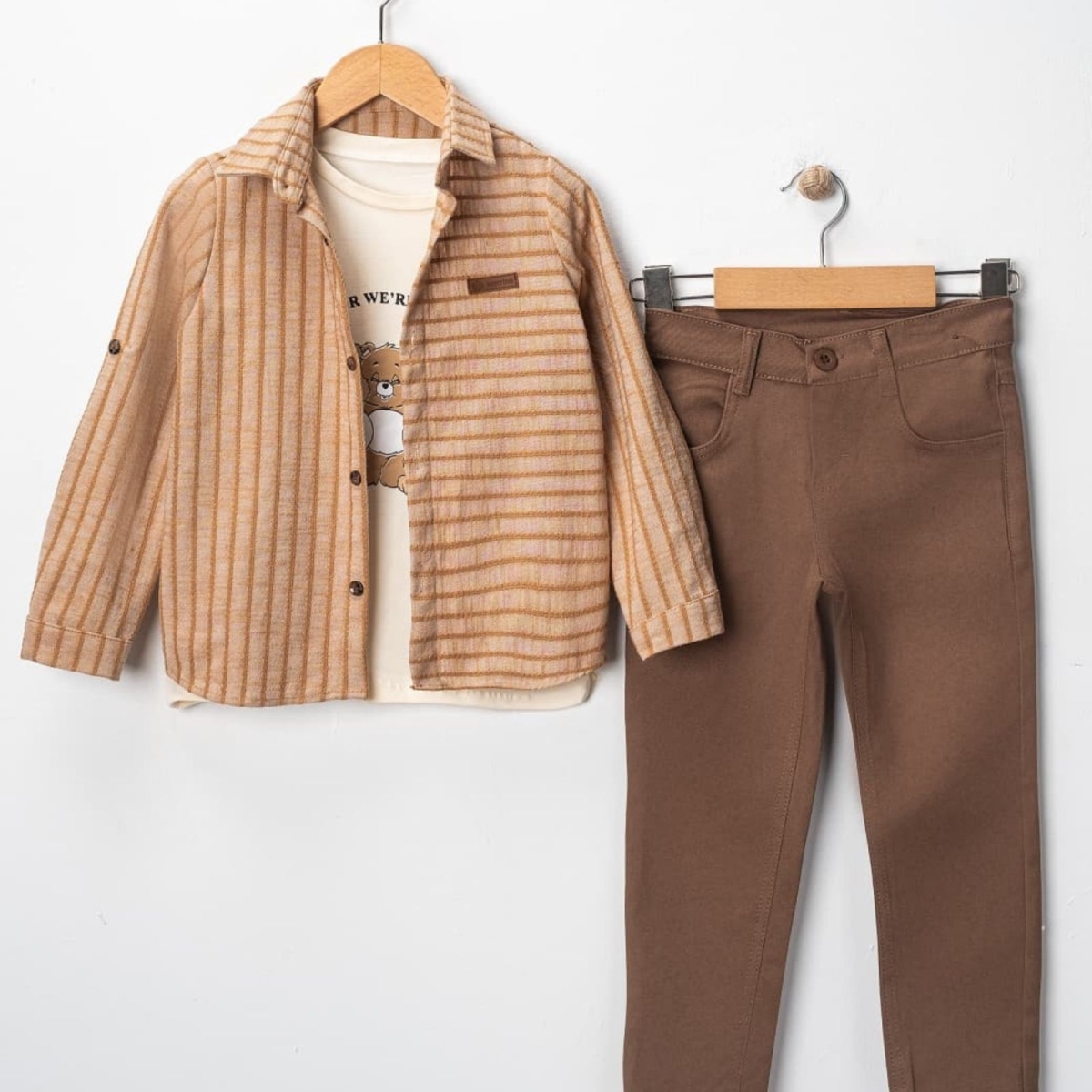 ERKEK 1/5 YAŞ ERKEK AYICIK BASKILI ÜÇLÜ TAKIM