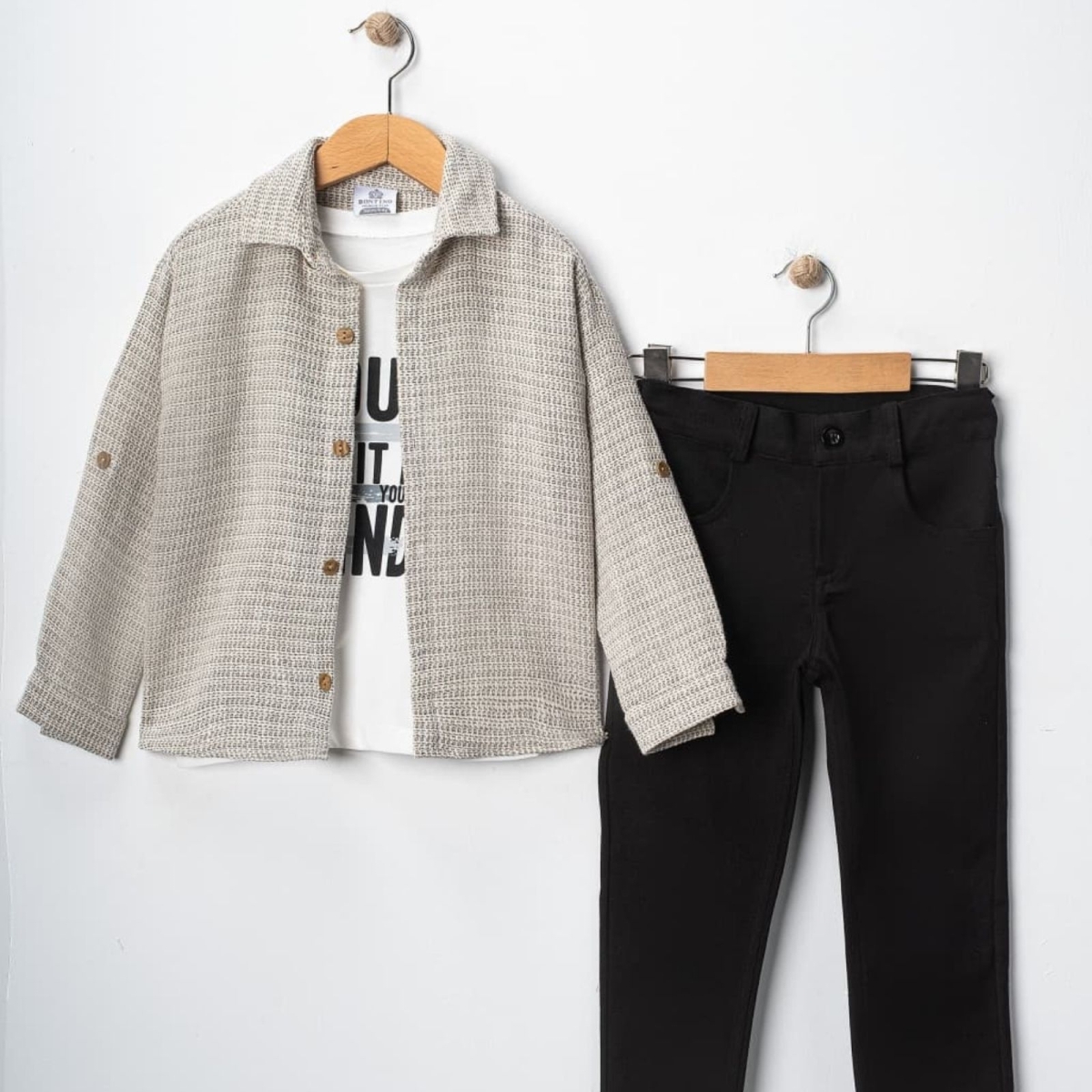 ERKEK 1/5 YAŞ ERKEK GÖMLEKLİ ÜÇLÜ TAKIM