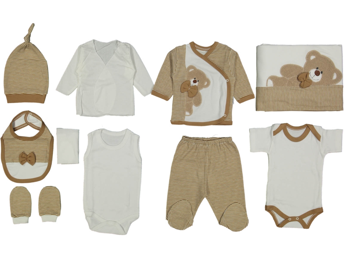 ERKEK 1/6 AY SÜZENE AYILI 10LU ZIBIN SET