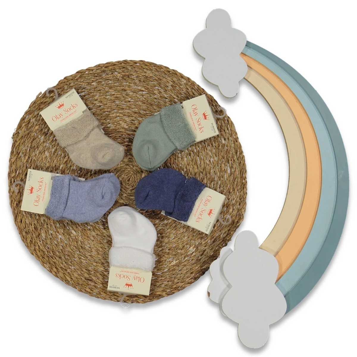 ERKEK 1/6 AY YENİDOĞAN ERKEK KIVRIK MİX HAVLU ÇORA