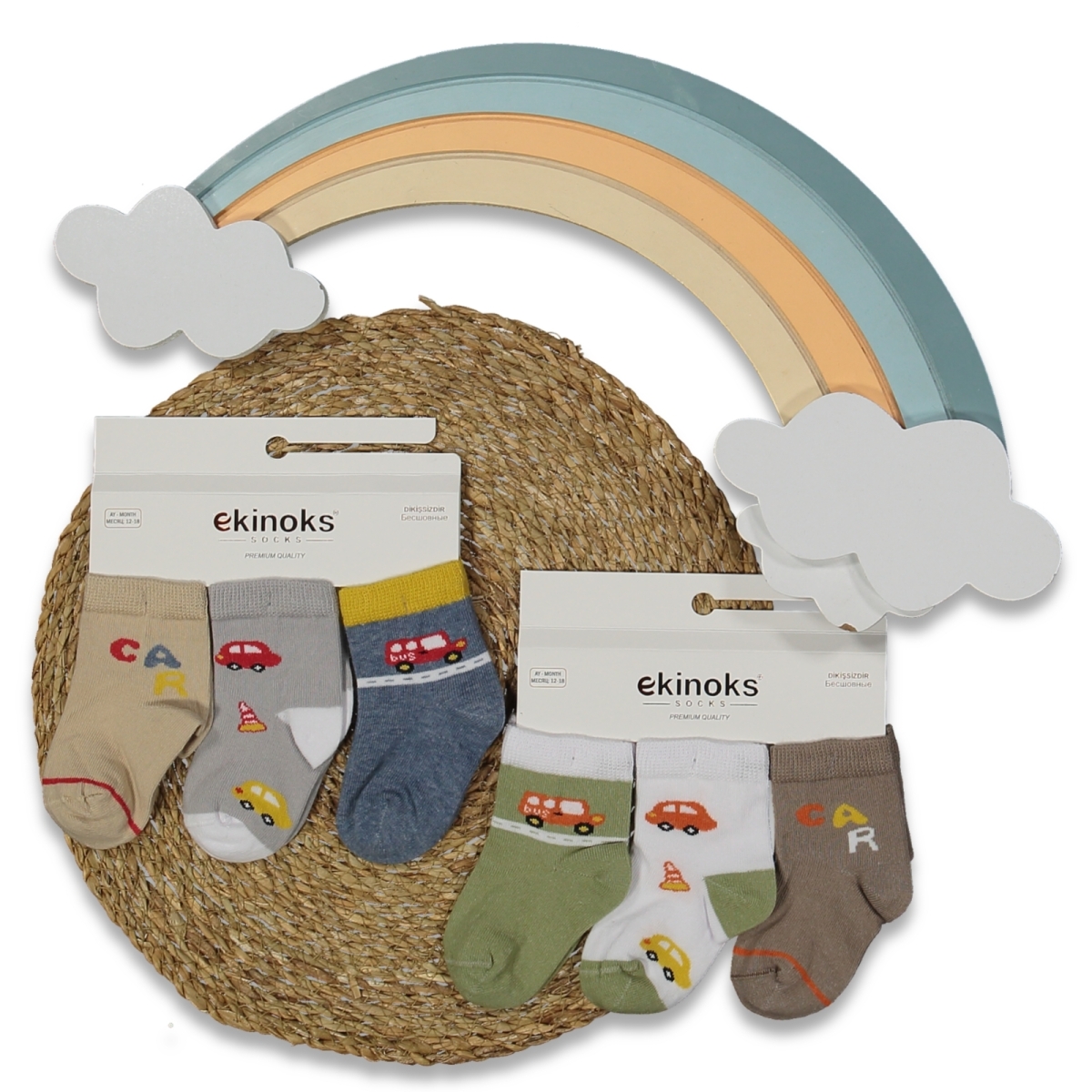 ERKEK 18/18 AY 12&#039;Lİ LUSİ DESEN ERKEK BEBE MEVSİML