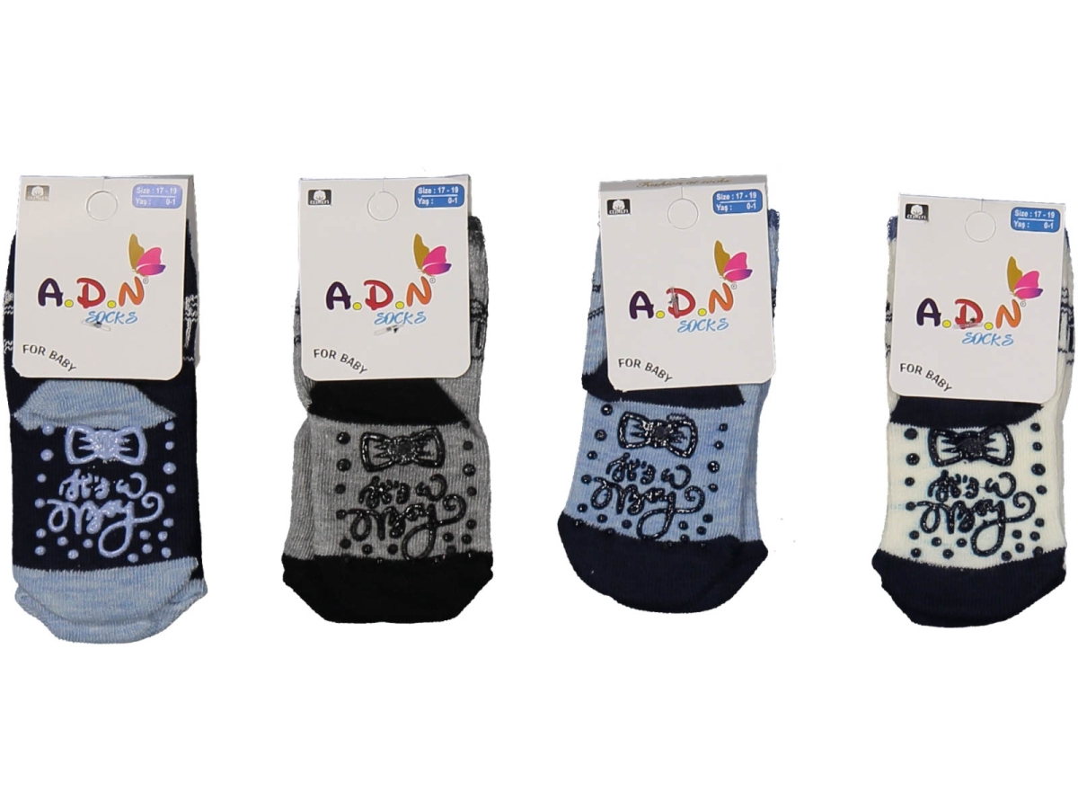 ERKEK 1/9 AY DESENLİ ABS SOKET ÇORAP