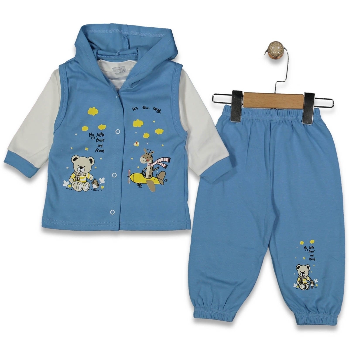 ERKEK 2/2 YAŞ UÇAKLI KAPŞONLU TAKIM