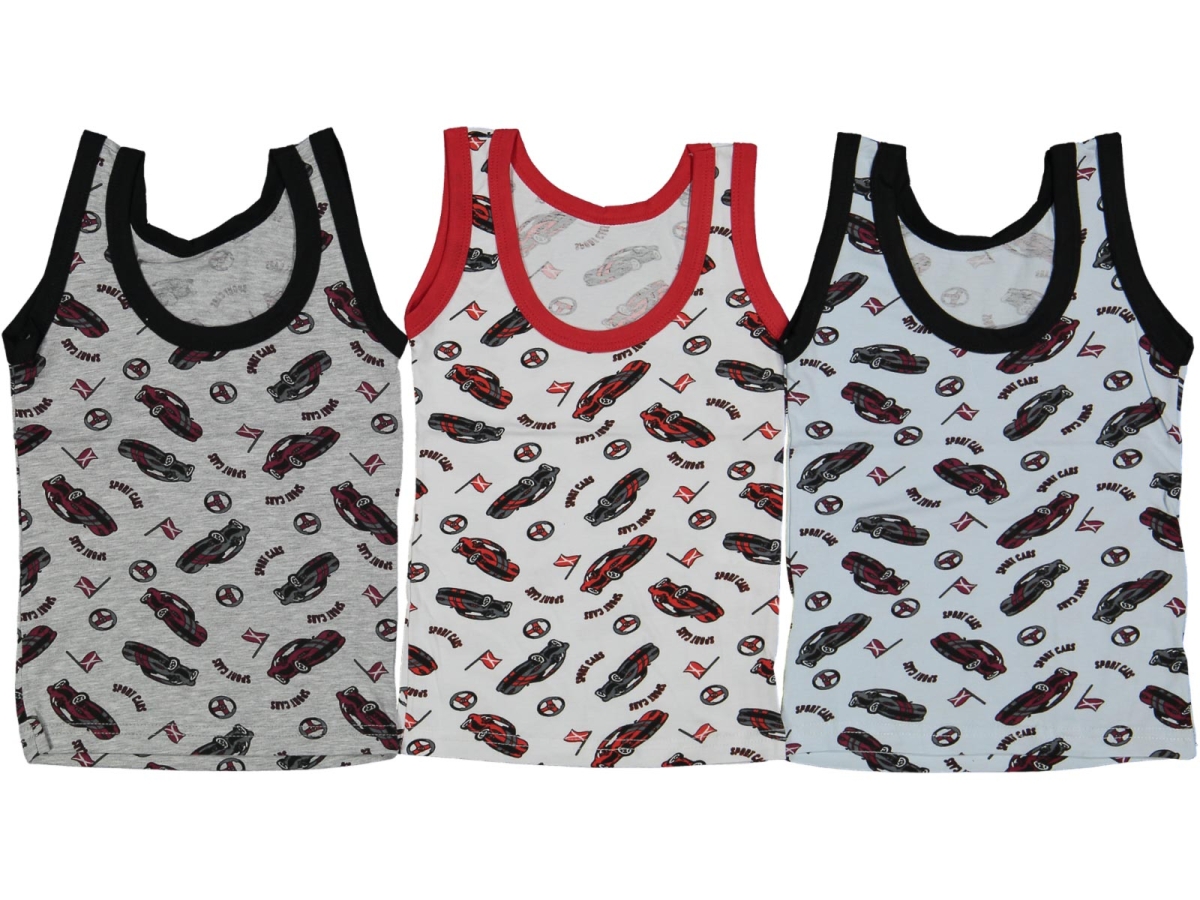 ERKEK 2/3  YAŞ KARIŞIK DESENLİ ATLET