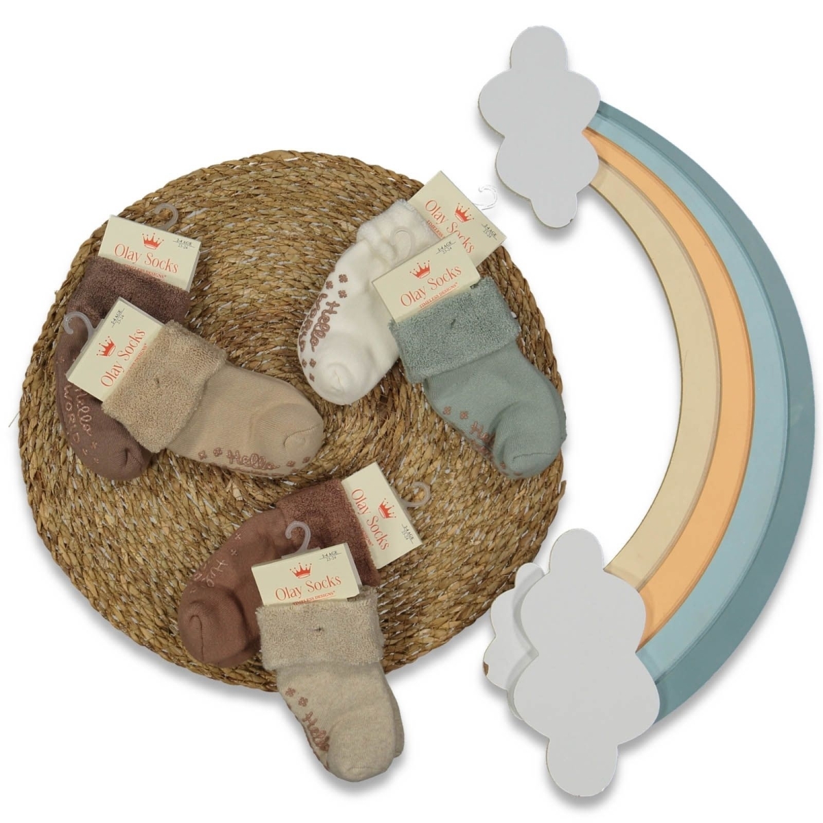 ERKEK 2/4 YAŞ BEBEK KIVRIK HAVLU KAYDIRMAZ SOKET Ç