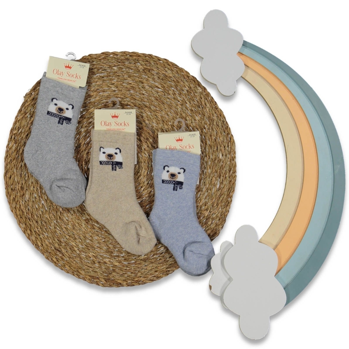 ERKEK 2/4 YAŞ HAVLU ERKEK KAYDIRMAZ ÇORAP