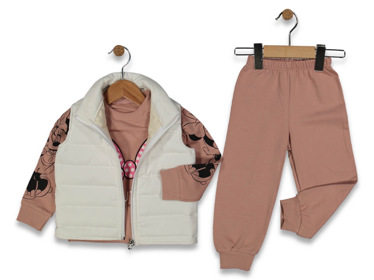 ERKEK 2/4 YAŞ KOL BASKİLİ MİCKEY 3LU TAKİM