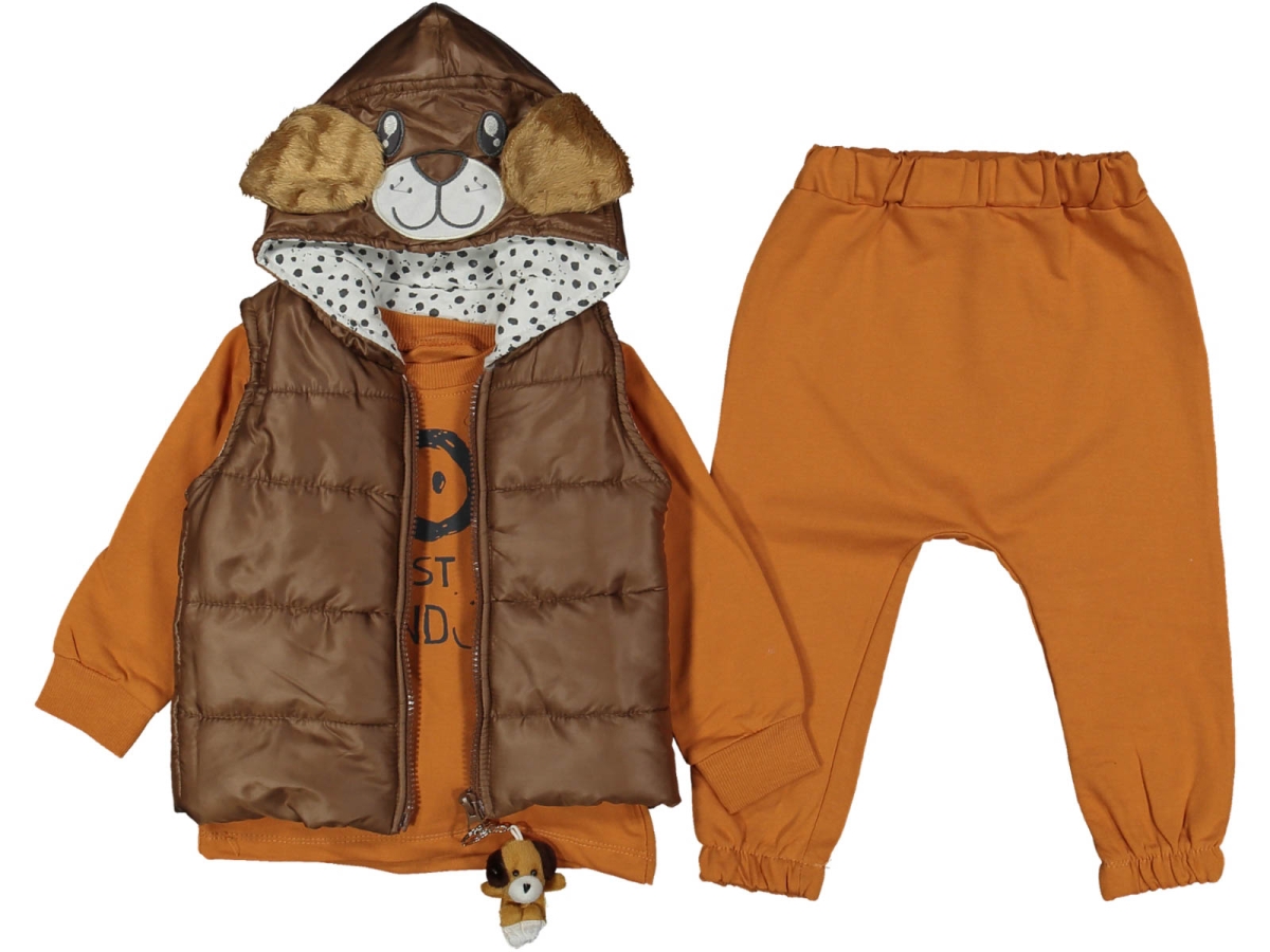 ERKEK 2/4 YAŞ OYUNCAK KÖPEKLİ 3&#039;LÜ TAKIM 