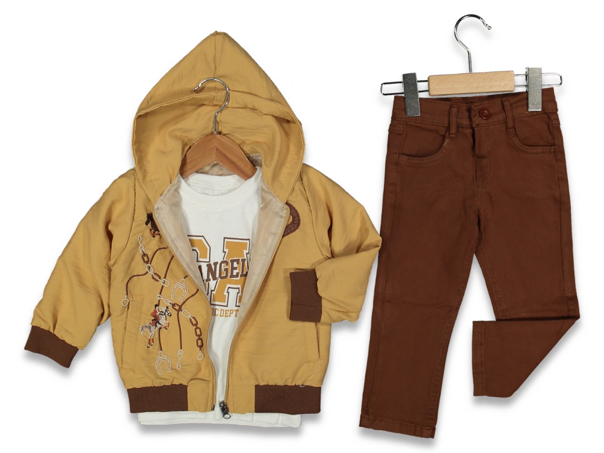 ERKEK 2/5 YAŞ AT VE NAL NAKIŞLI CEKETLİ TAKIM