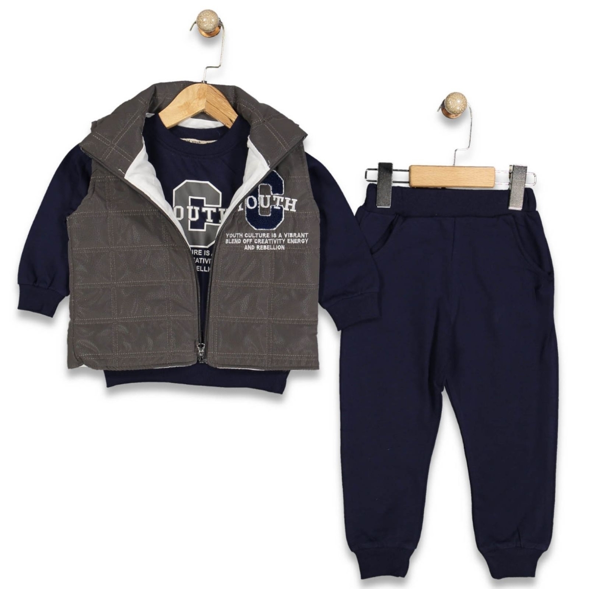 ERKEK 2/5 YAŞ C YOUTH YELEKLİ TAKIM