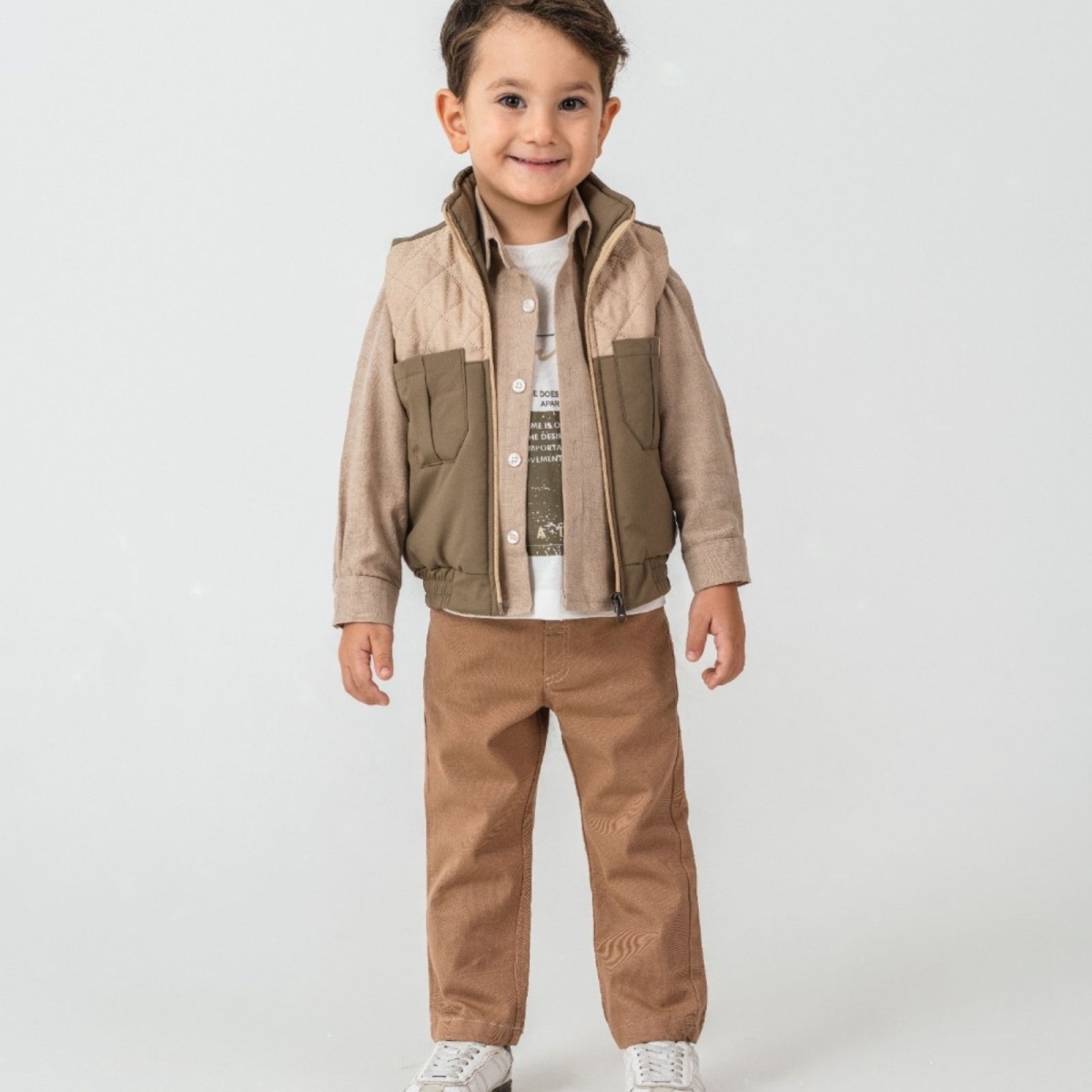 ERKEK 2/5 YAŞ ÇİFT RENKLİ YELEKLİ TAKIM