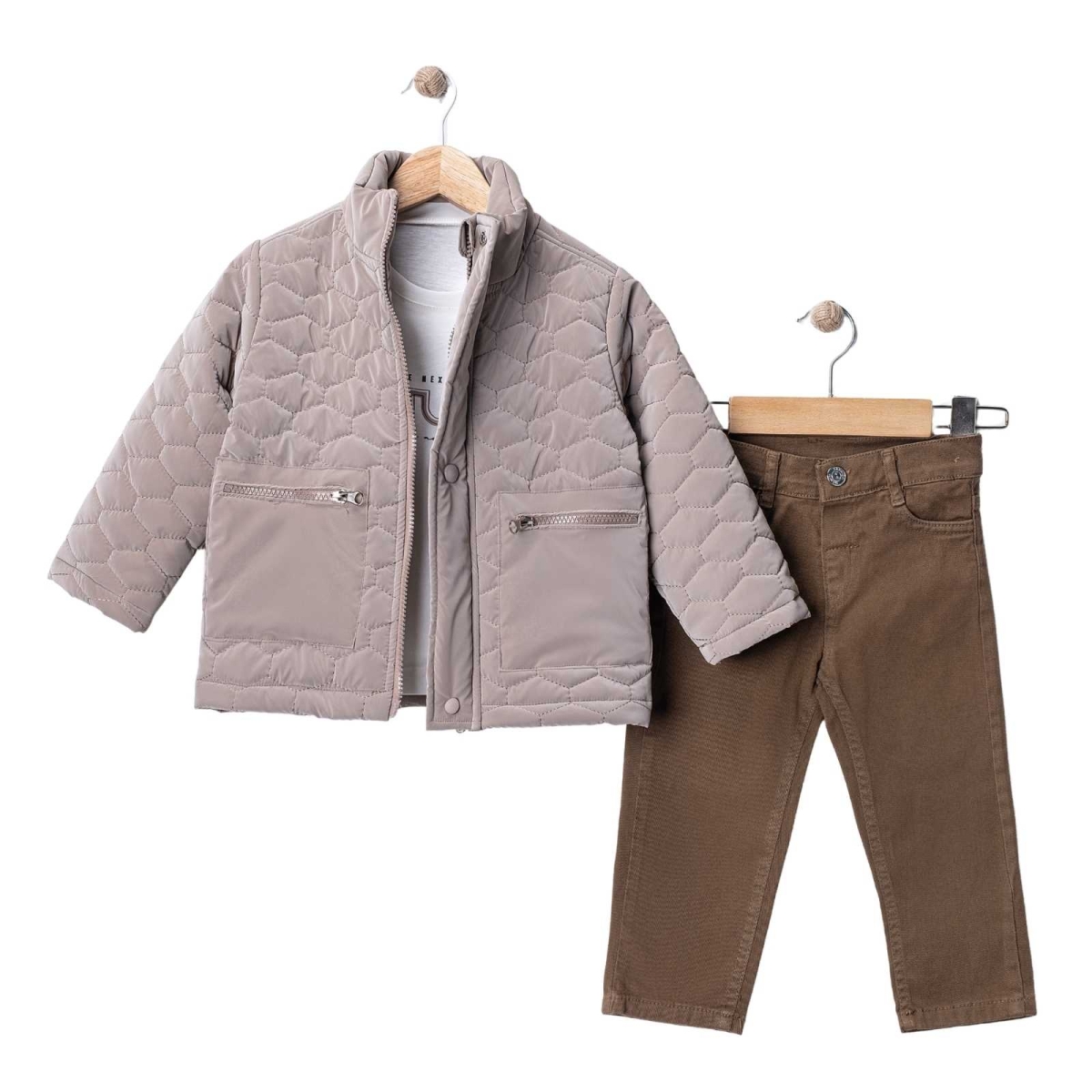 ERKEK 2/5 YAŞ FUTUFE KAPİTONE CEKET 3'LÜ TAKIM