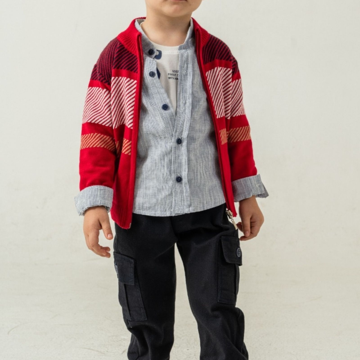 ERKEK 2/5 YAŞ GENİŞ ÇİZGİLİ TRİKO TAKIM