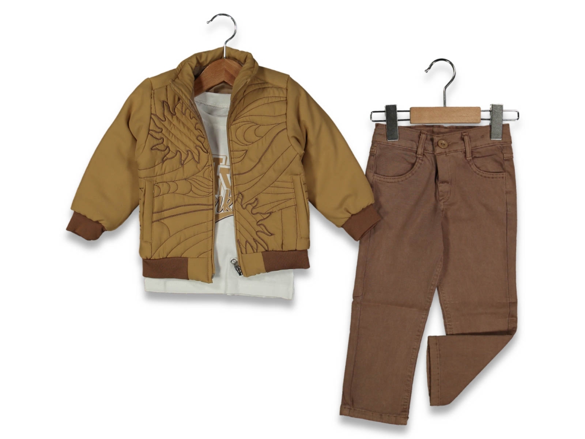 ERKEK 2/5 YAŞ KABARTMA BASKILI MONTOLU TAKIM