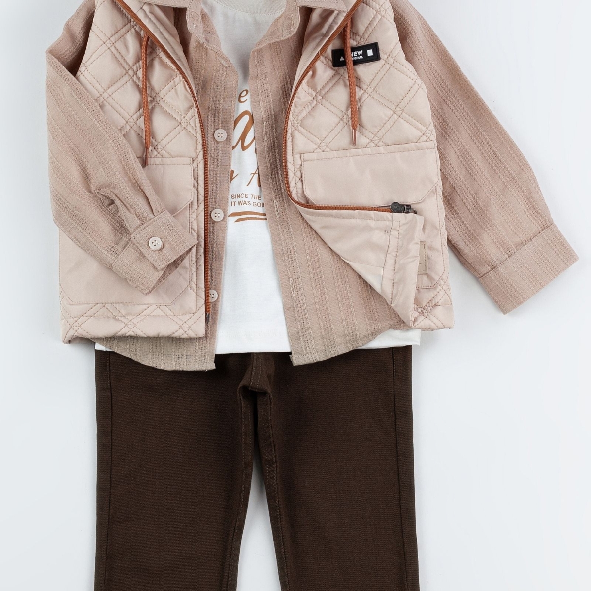 ERKEK 2/5 YAŞ KAPŞONLU KAPİTONE YELEKLİ TAKIM