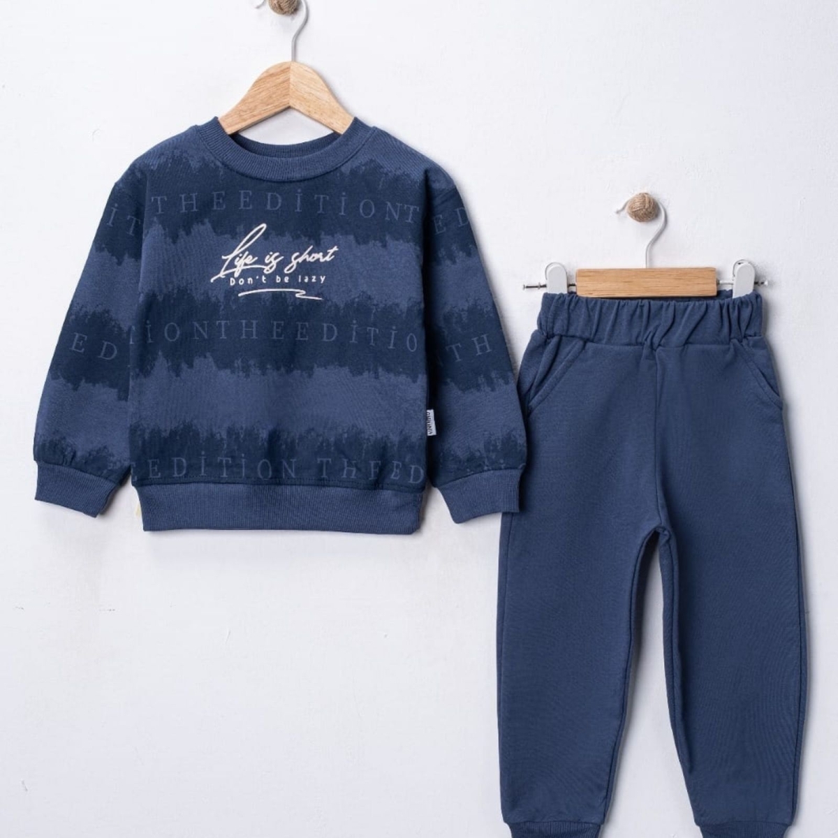 ERKEK 2/5 YAŞ LİFE İS SHORT BASKILI ERKEK TAKIM