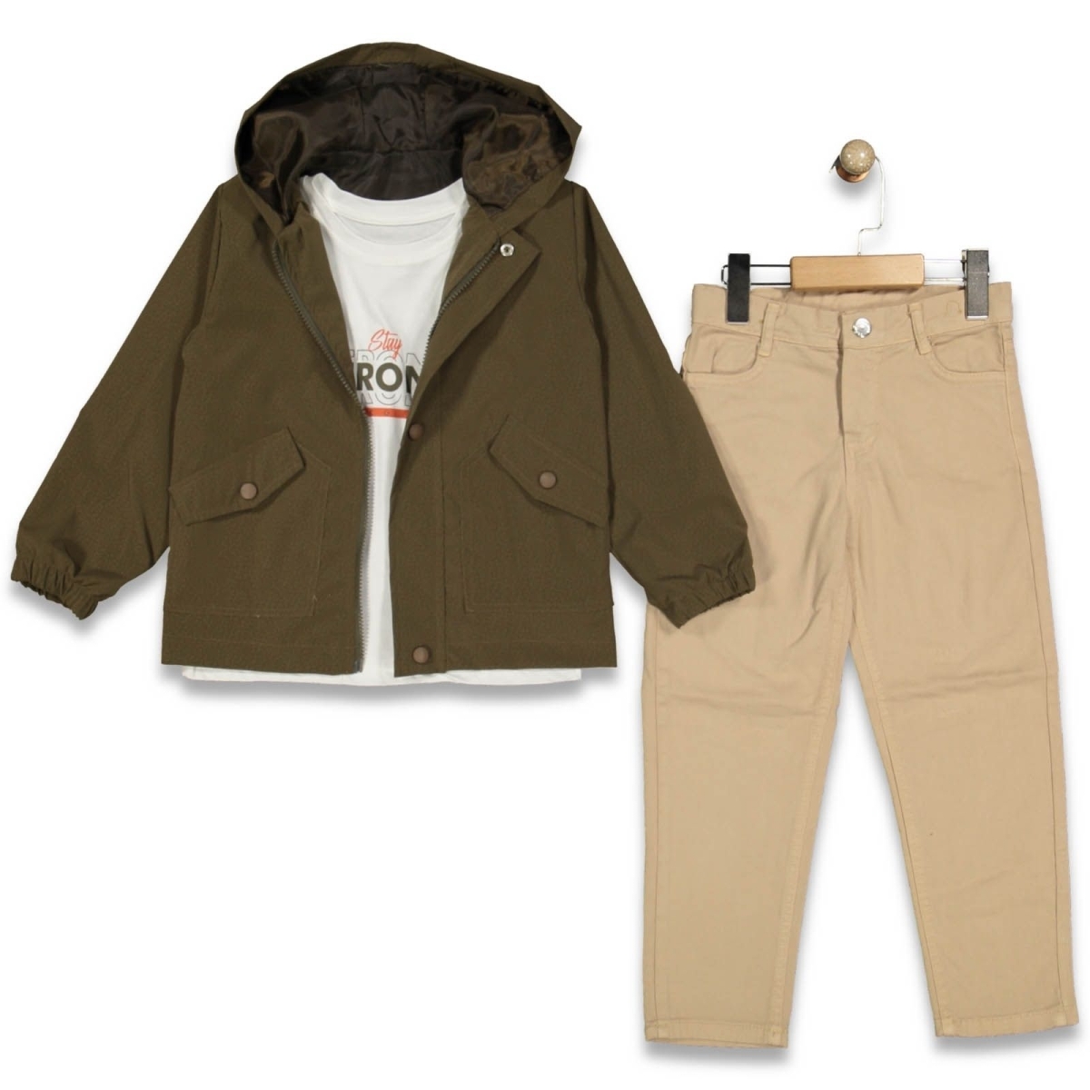 ERKEK 2/5 YAŞ STRONG YAĞMURLUK 3&#039;LÜ TAKIM