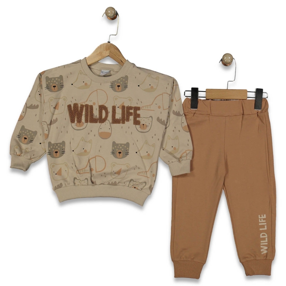 ERKEK 2/5 YAŞ WILD LİFE NAKIŞLI İKİ İP ERKEK TAKIM