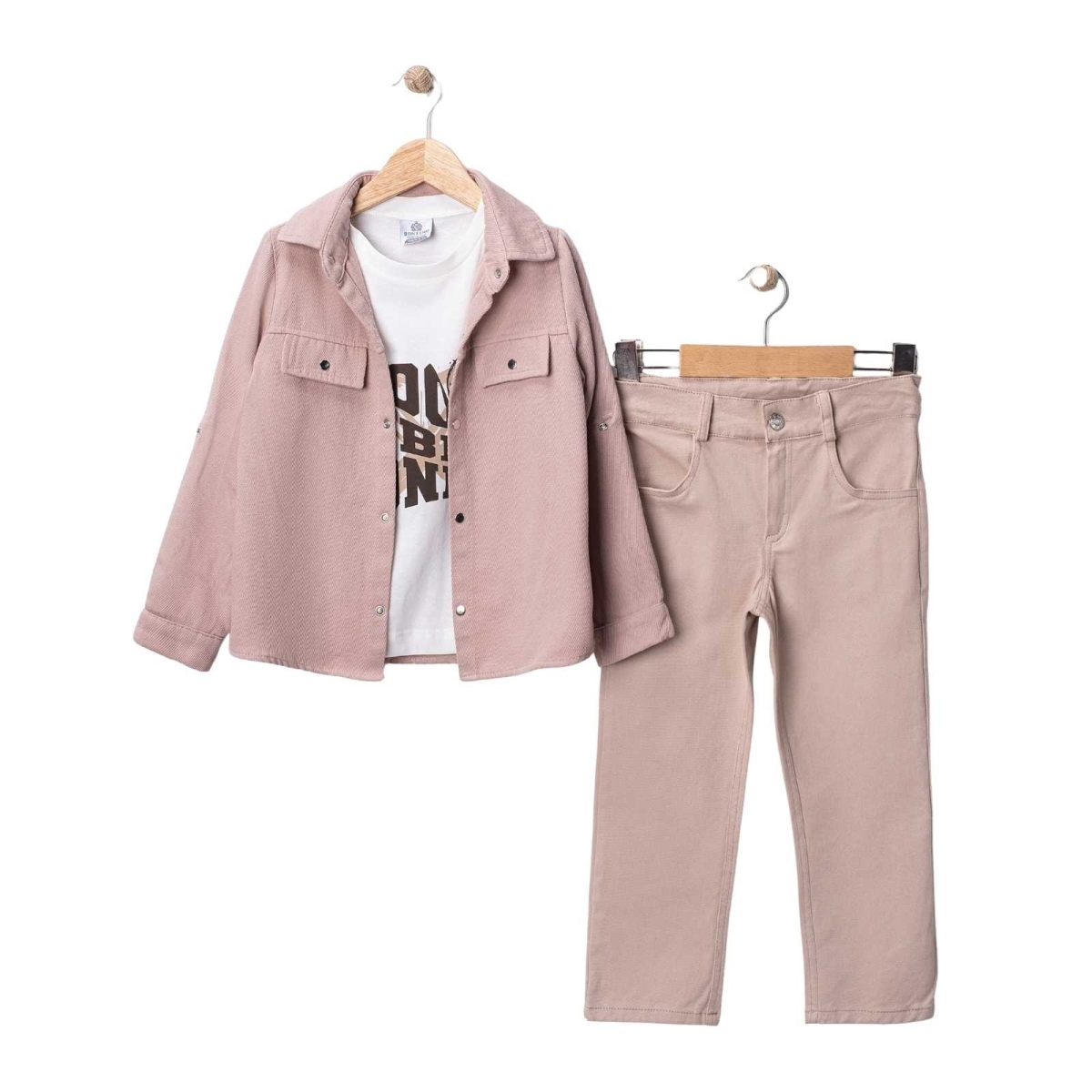 ERKEK 2/6 YAŞ ÇİFT CEPLİ  CEKETLİ 3'LÜ  TAKIM