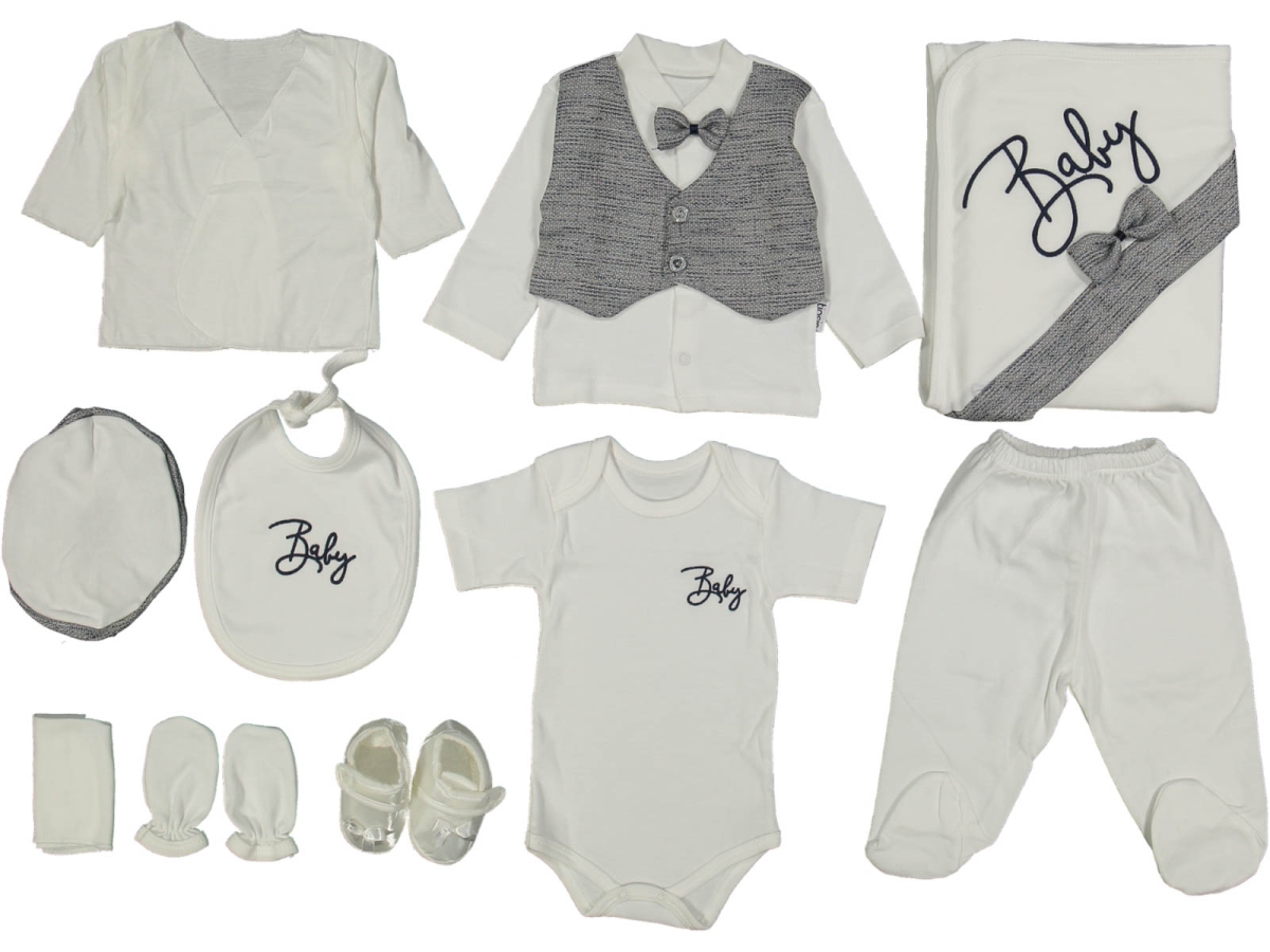 ERKEK 3/3 AY YELEKLİ 10 LU ZIBIN SET