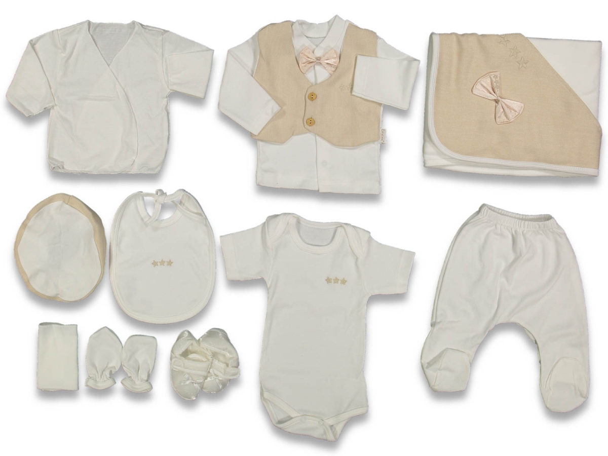 ERKEK 3/3 AY YILDIZLI GENTLE BABY 10 LU SET