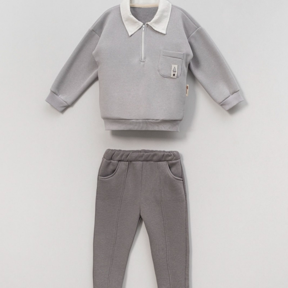 ERKEK 3/6 YAŞ CEPLİ YAKALI VE FERMUARLI NERVÜRLÜ İ