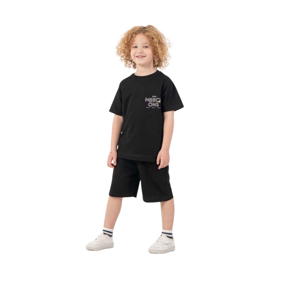 ERKEK 3/6 YAŞ MERCH ONS BASKILI PENYE İKİLİ TAKIM