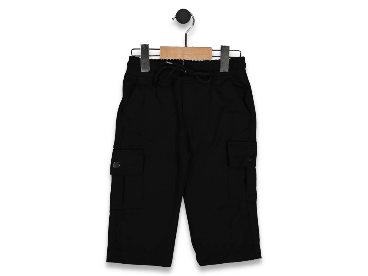 ERKEK 3/7 YAŞ KARGO CEP BEL LASTİKLİ KAPRİ