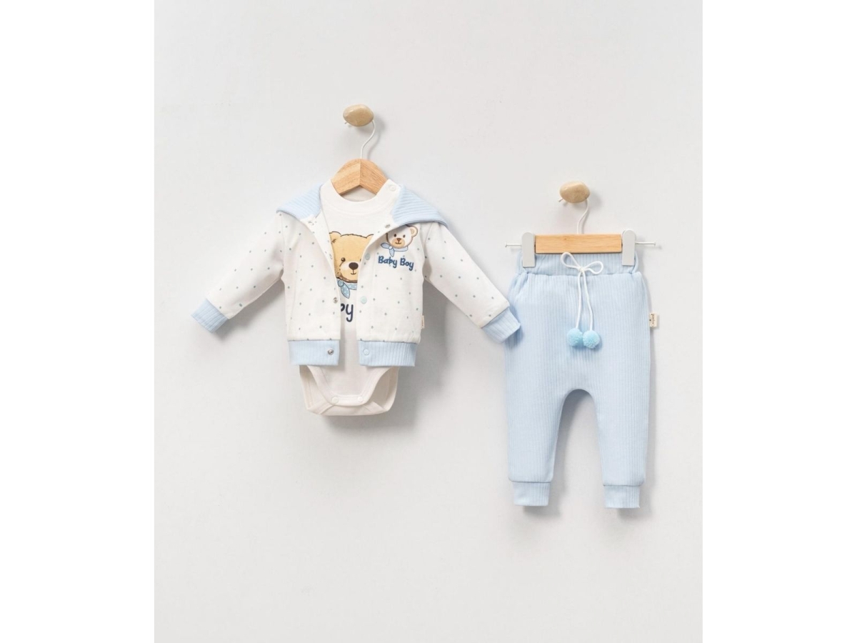 ERKEK 3/9 AY BABY BOY 3LÜ TAKIM