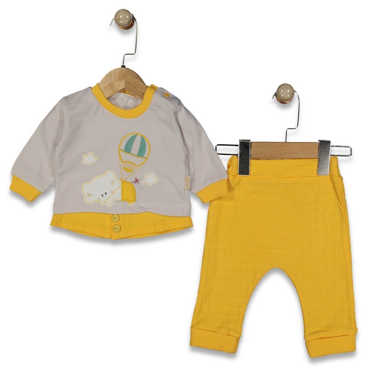 ERKEK 3/9 AY BALONLU 2Lİ SWEAT TAKIM