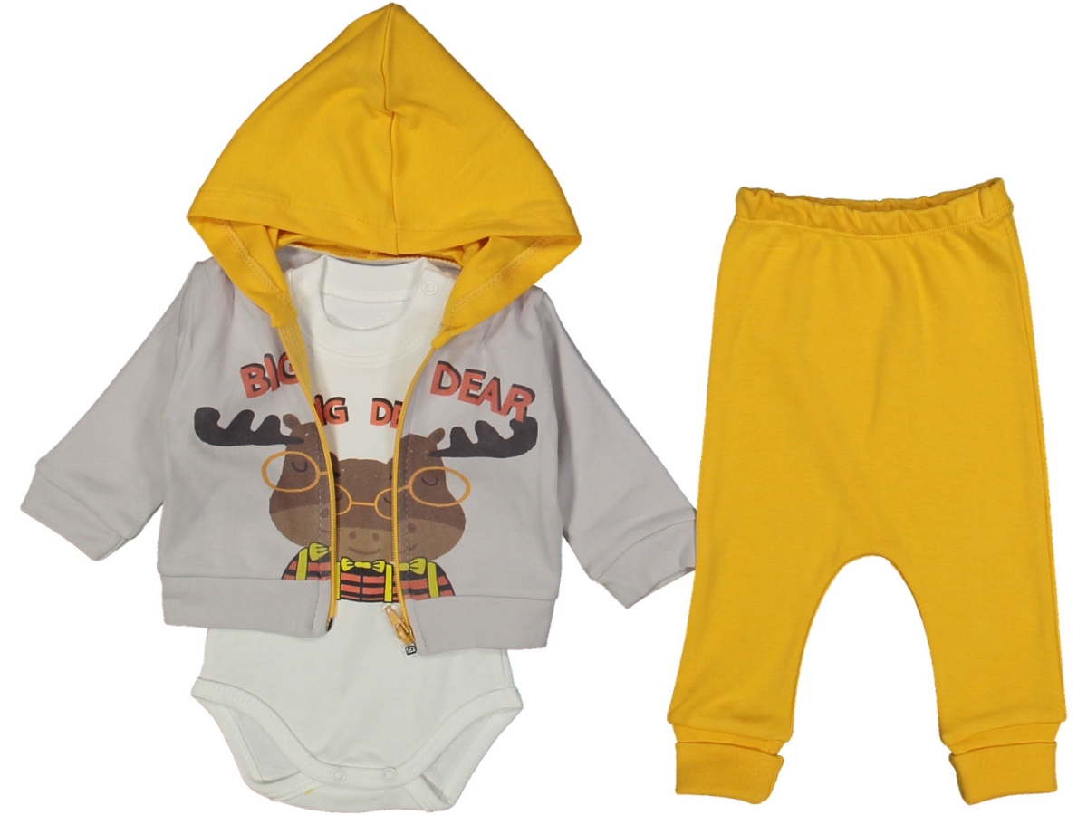 ERKEK 3/9 AY GEYİK BASKILI TAKIM