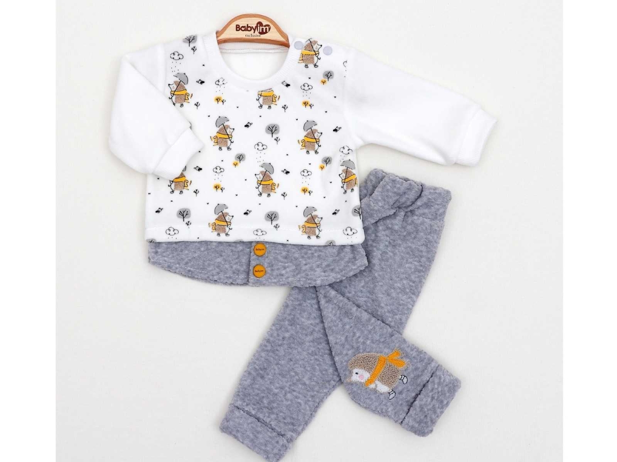 ERKEK 3/9 AY KADİFE KİRPİLİ 2Lİ SWEAT TAKIM 