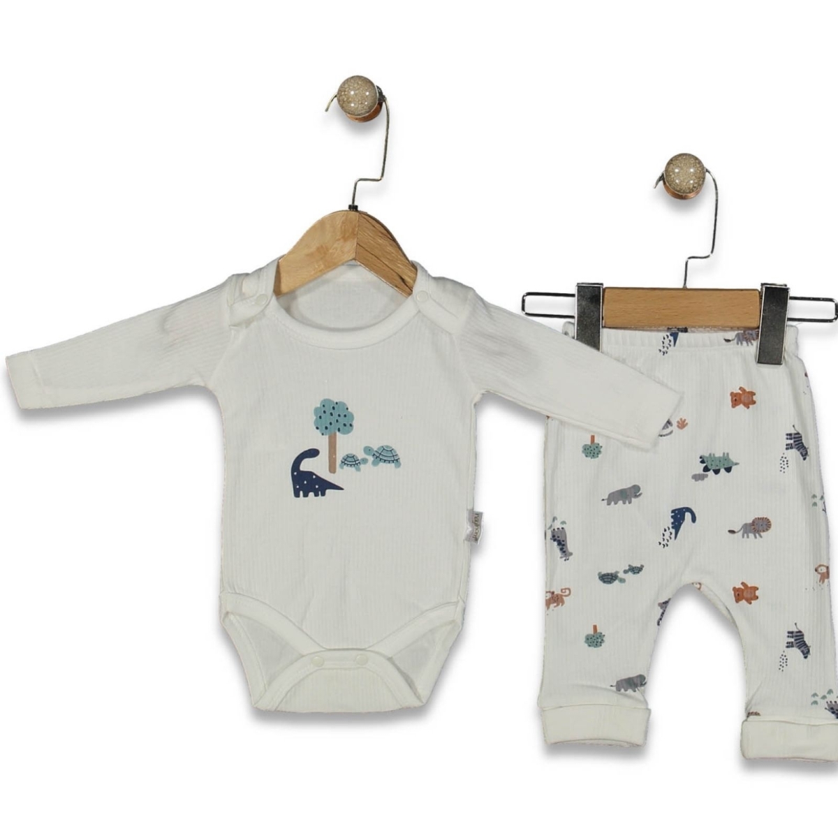 ERKEK 3/9 AY SAFARİ KOLLU İKİLİ  BADİLİ TAKIM