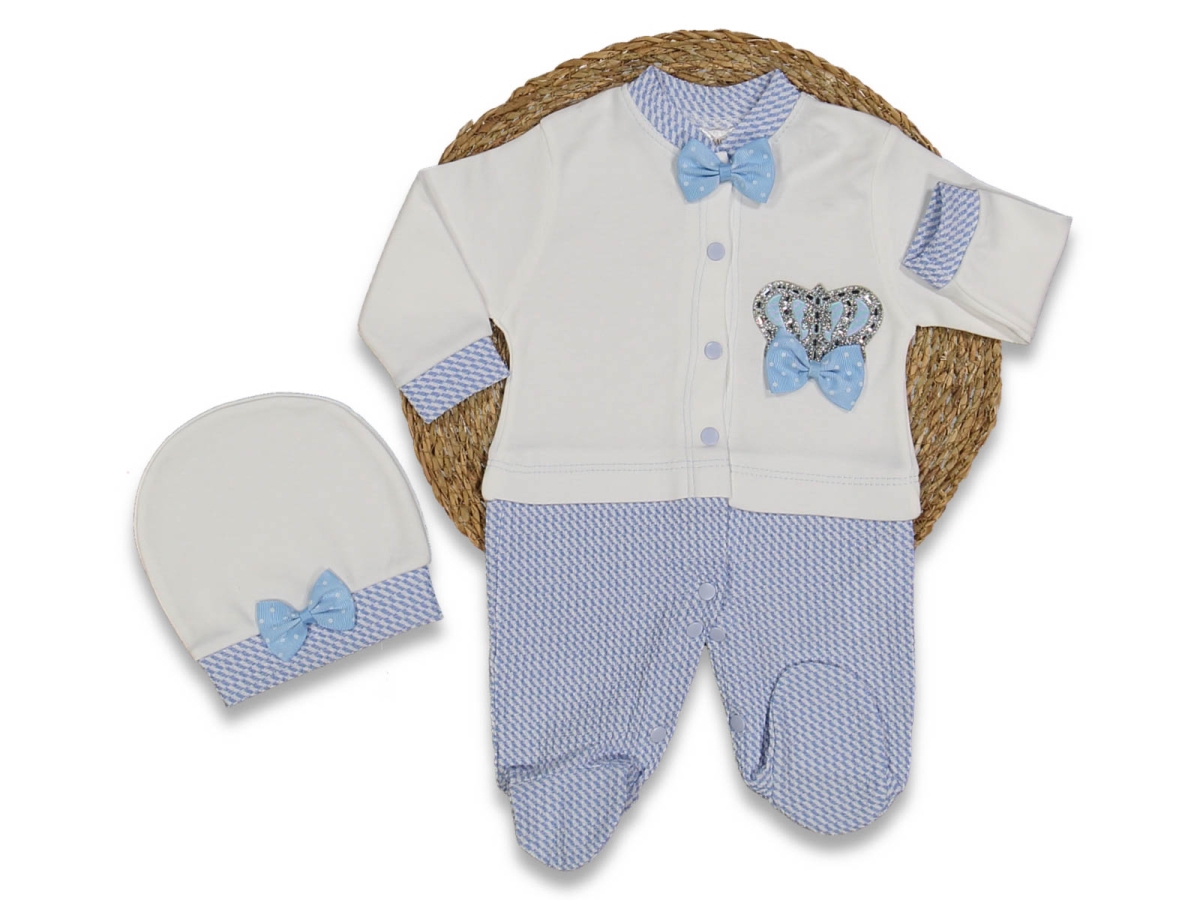 ERKEK 3/9 AY TAÇLI JAKARLI ÇİFT RENK TULUM