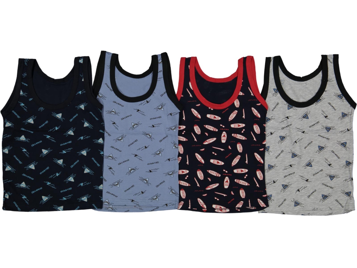 ERKEK 4/5  YAŞ KARIŞIK DESENLİ ATLET