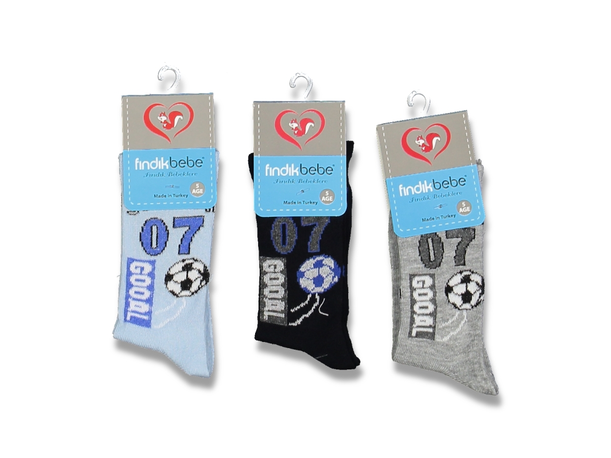 ERKEK 5 YAŞ 12&#039;Lİ KARIŞIK DESEN ÇORAP