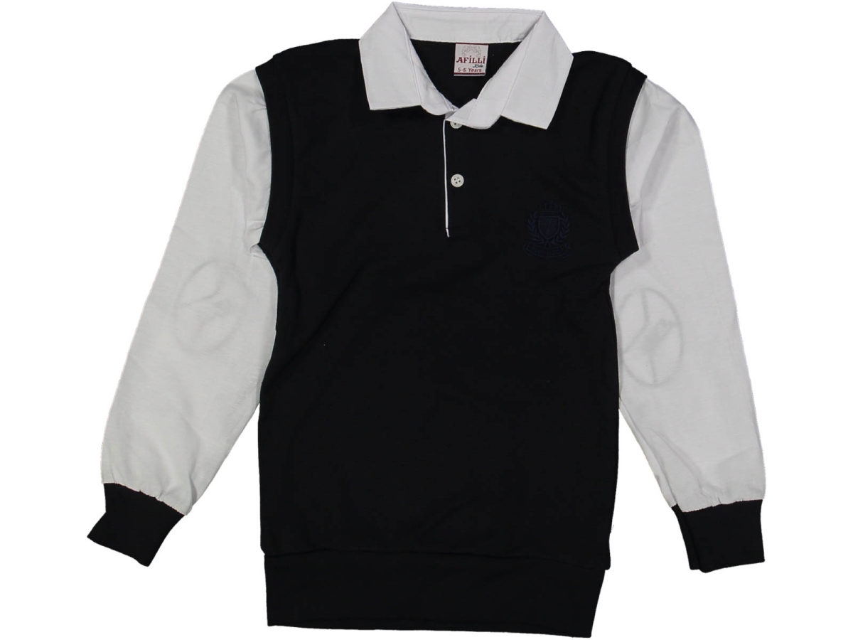 ERKEK 5/14 YAŞ P ARMA NAKIŞLI PATLI GÖMLEK BEYAZ