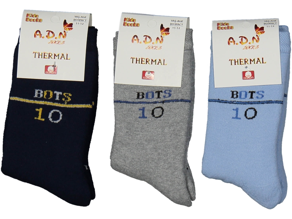 ERKEK 5/6 YAŞ DESENLİ HAVLU SOKET ÇORAP