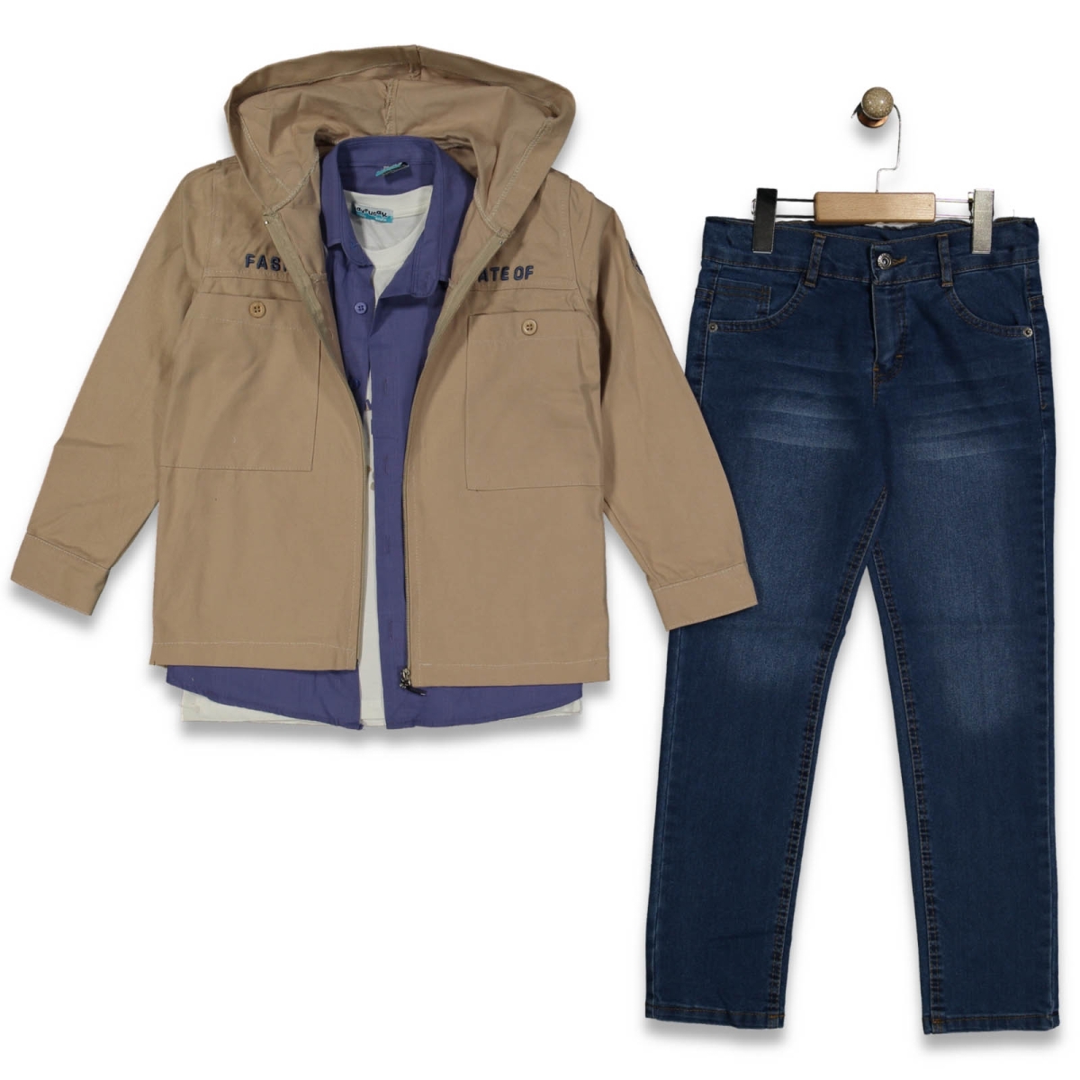 ERKEK 5/8 YAŞ FASHION STATEOF MEVSİMLİK 4 LÜ TAKIM