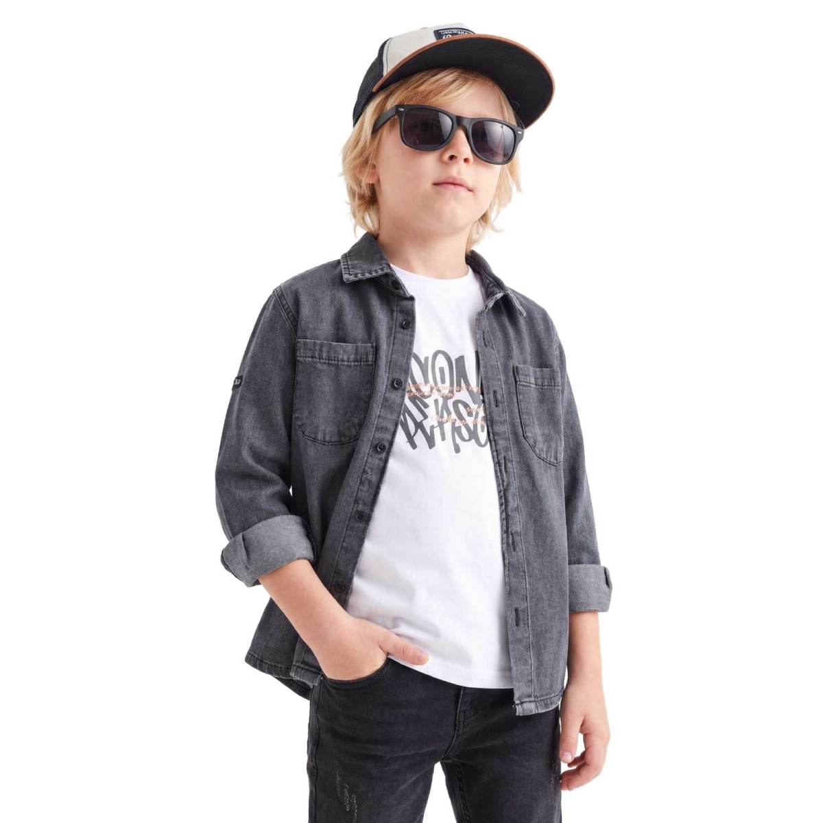 ERKEK 5/8 YAŞ ICONICPERSON BASKILI 2 Lİ TAKIM