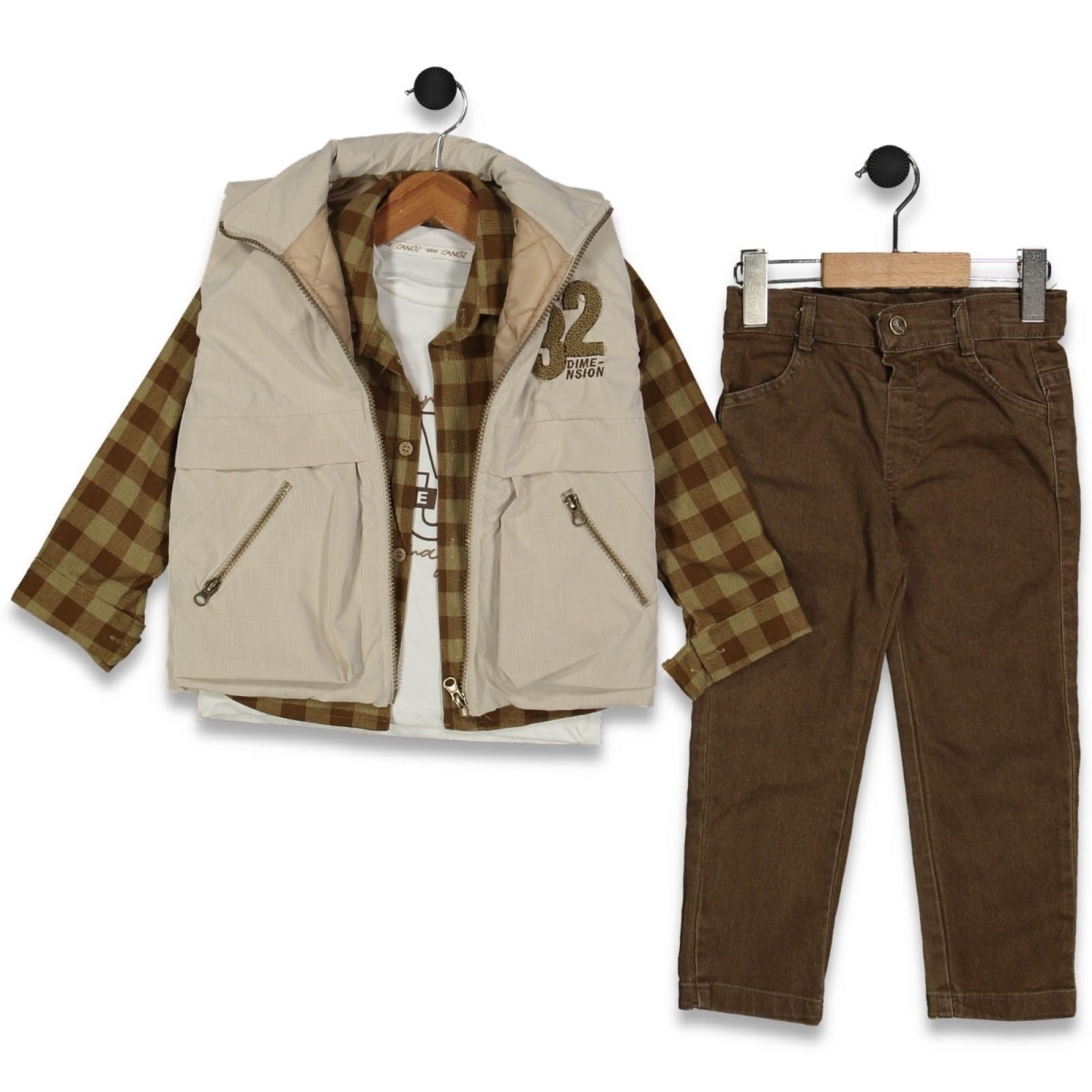 ERKEK 5/8 YAŞ SÜZİNE 32 NAKIŞLI YELEK 4 LÜ TAKIM