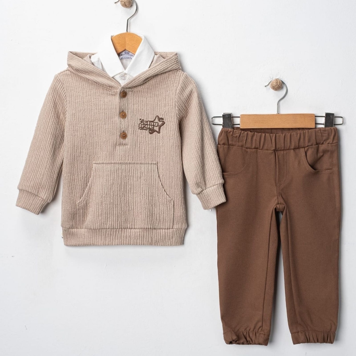 ERKEK 6/10 YAŞ ERKEK GÖMLEKLİ ÜÇLÜ TAKIM