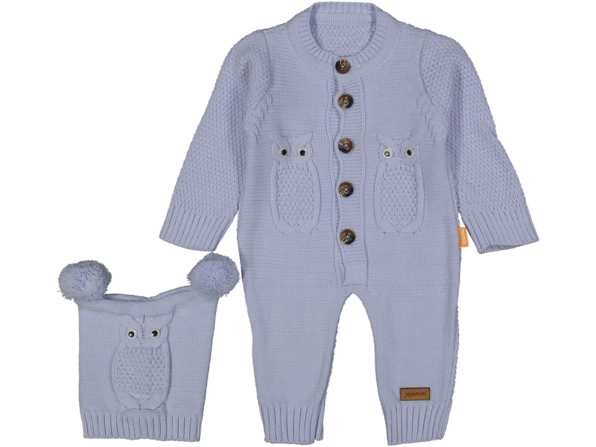 ERKEK 6/12 AY BAYKUŞ ŞAPKALI TRİKO TULUM