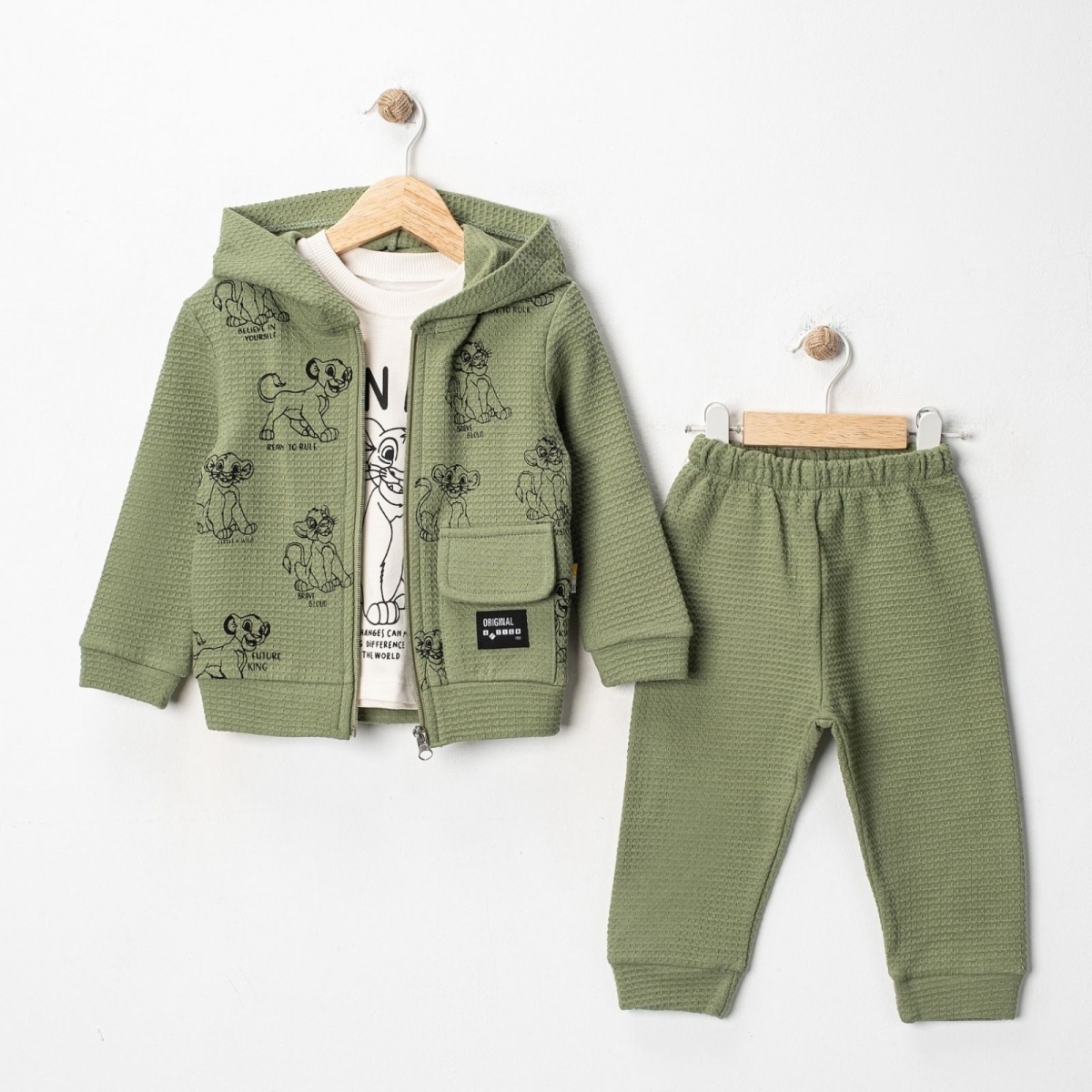 ERKEK 6/18 AY CEPLİ LİON KİNG ERKEK 3LÜ TAKIM