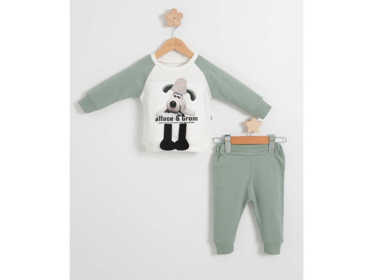 ERKEK 6/18 AY DİJİTAL KÖPEK BASKILI 2İP TAKIM